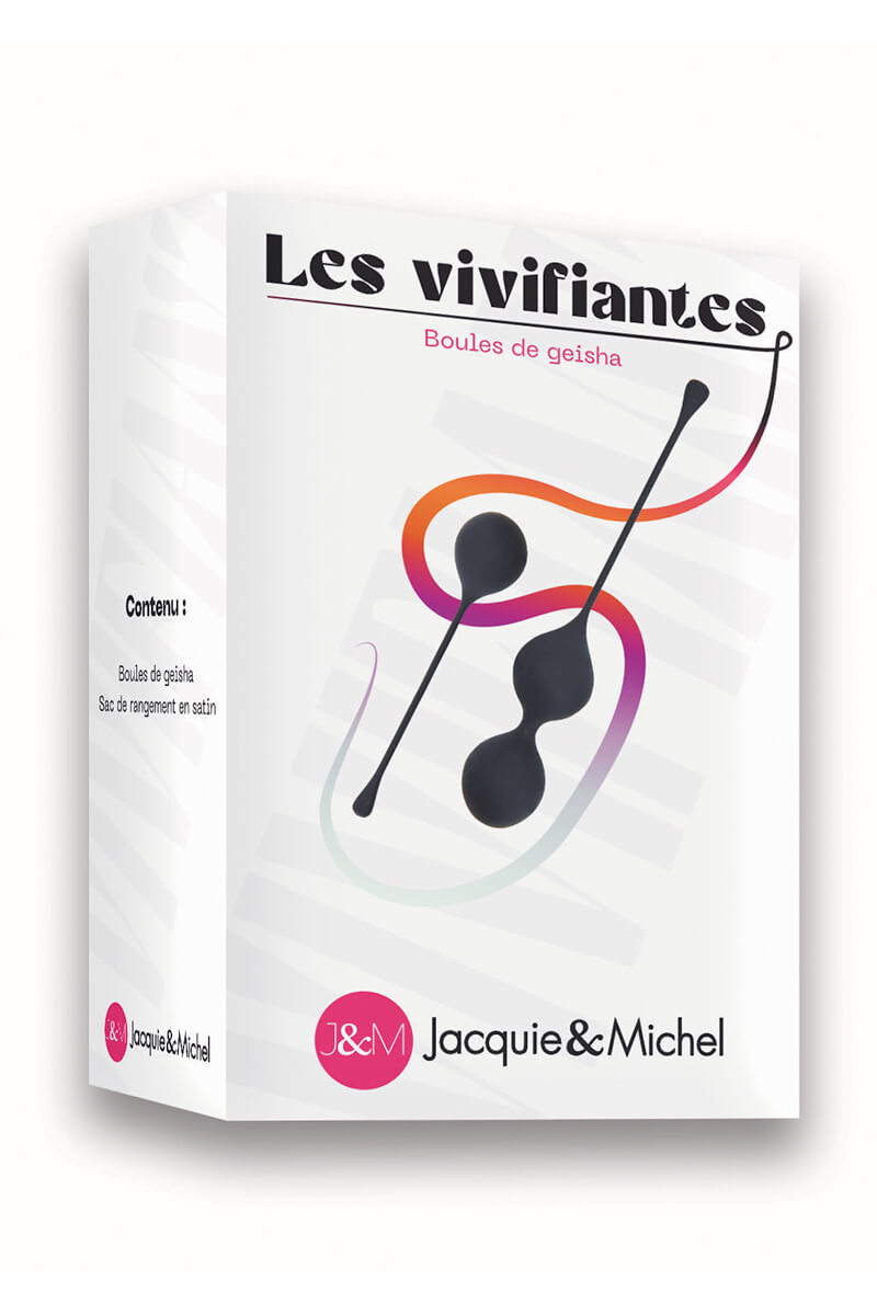 Packaging des boules de geisha les vivifiantes de la marque Jacquie et Michel
