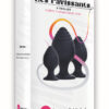 Packaging du coffret comportant trois plugs anaux noirs les ravissants de la marque Jacquie et Michel