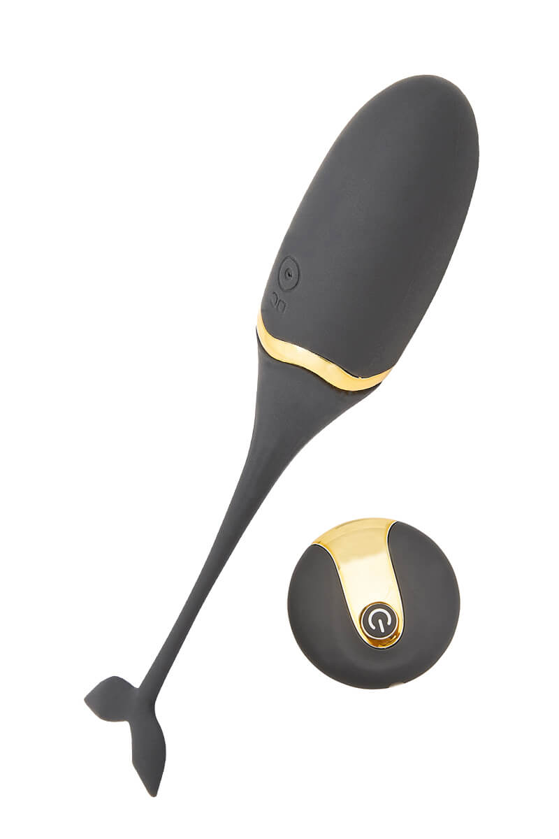 Œuf vibrant noir et doré le tombeur de la marque Jacquie et Michel