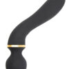 Vibromasseur wand courbé noir et doré l'enchanteur de la marque Jacquie et Michel