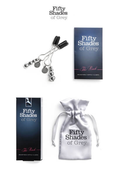 Coffret des bijoux de seins réglable de la collection fifty shades of grey
