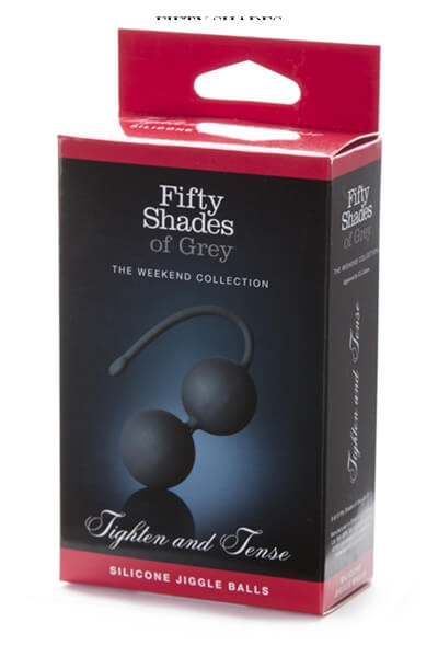 Packaging des boules de geisha tighten and sense de la collection fifty shades of grey