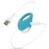 Cockring vibrant bleu turquoise josé avec son chargeur de la marque Cala Azul