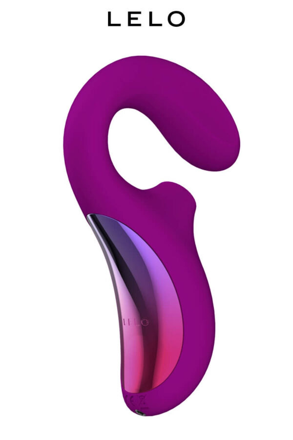 Double stimulateur Enigma couleur pourpre de la marque Lelo