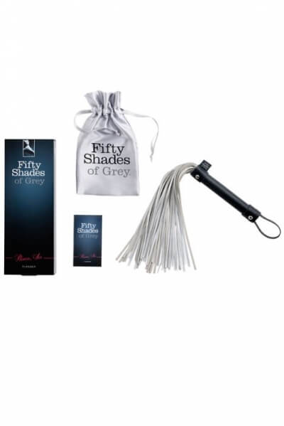 Coffret du fouet à lanières en cuir de la collection fifty shades of grey