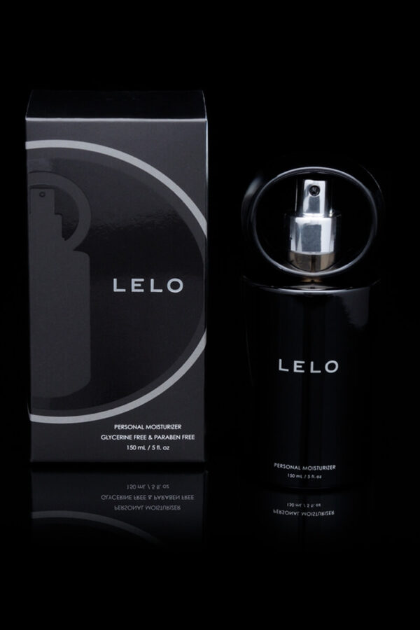 Bouteille de lubrifiant hydratant intime 150ml de la marque Lelo et son emballage