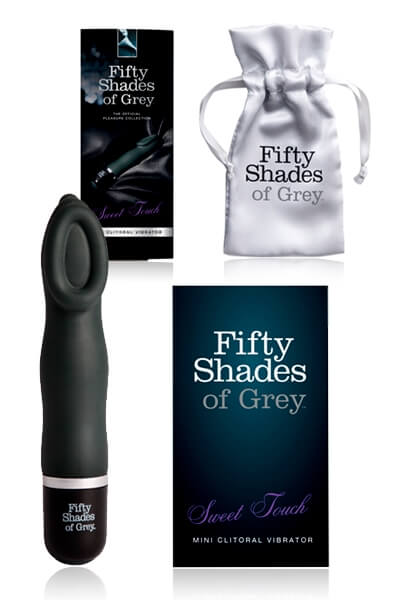 Coffret du mini stimulateur clitoridien de la collection fifty shade of grey