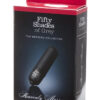 Packaging du mini vibromasseur heavenly massage de la collection fifty shades of grey