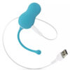 Œuf vibrant télécommandé elena avec son chargeur bleu turquoise de la marque Cala Azul
