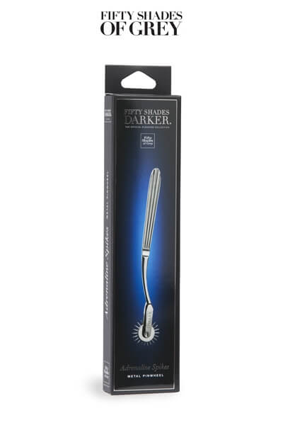 Packaging de la roulette adrénaline spike en métal de la collection fifty shades of grey