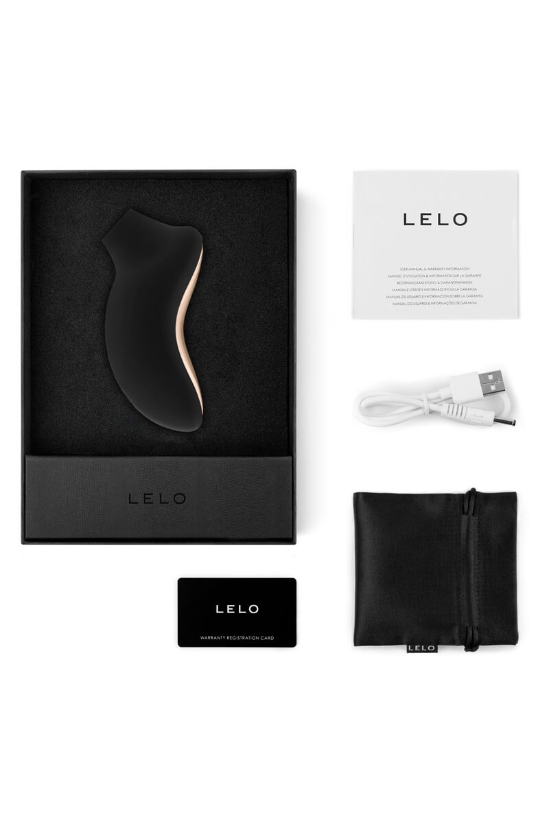 stimulateurclitoridien-sona2-cruise-lelo-noir-4 Coffret du stimulateur clitoridien sona 2 cruise noir de la marque Lelo