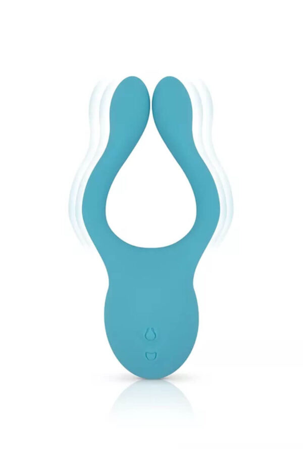 Stimulateur pour couple dani bleu turquoise en vibration de la marque Cala Azul