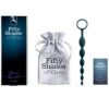 Coffret de la tige anale en silicone de type chapelet de la collection fifty shades of grey