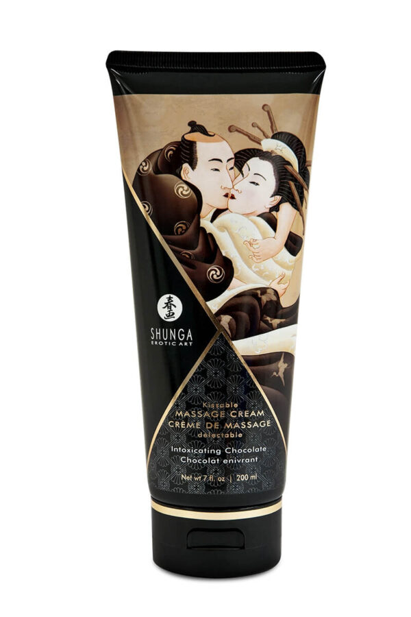Crème de massage délectable au chocolat enivrant de la marque Shunga