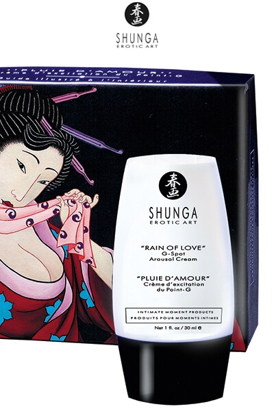 Crème d'excitation pour le point G pluie d'amour de la marque Shunga