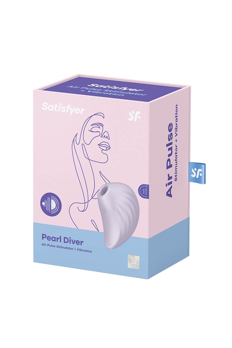 Packaging du double stimulateur Pearl Diver de la marque Satisfyer