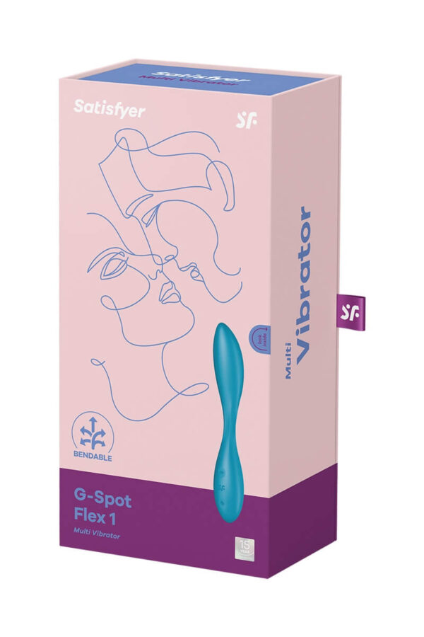 Packaging du vibromasseur G-Spot Flex 1 de la marque Satisfyer