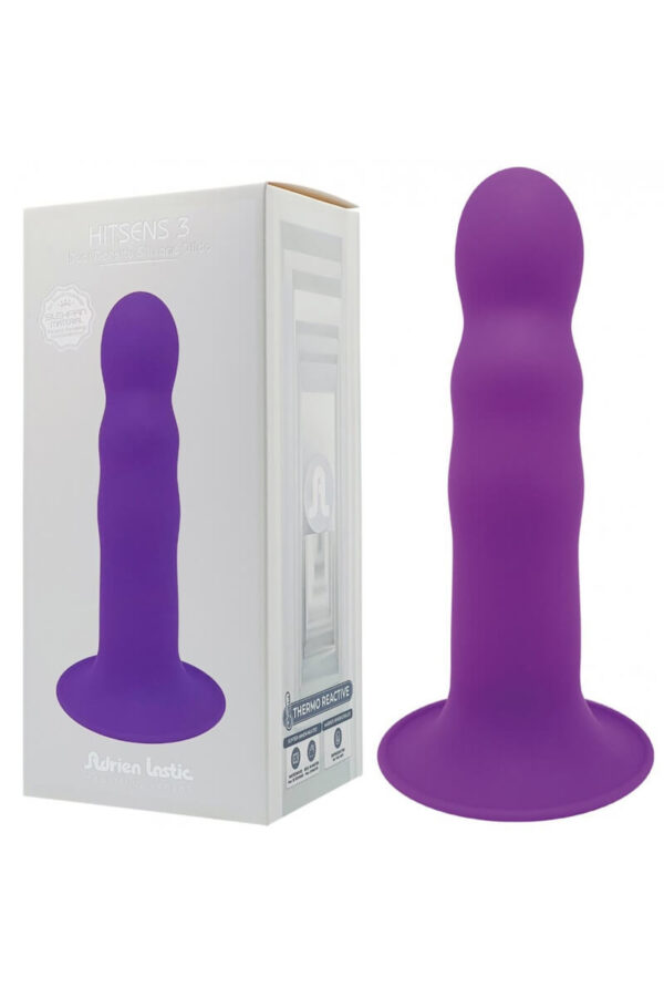 Gode ventouse double densité hitsens 3 de la marque Adrien Lastic et son packaging