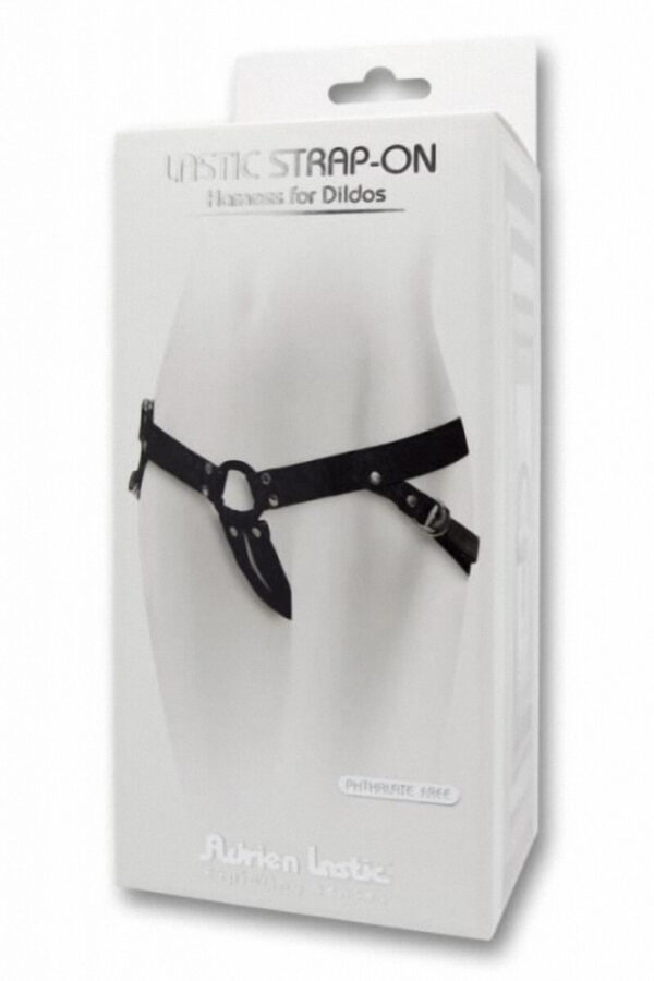 Packaging du harnais porte gode strap on de la marque Adrien Lastic