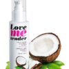 Huile de massage gourmande et chauffante à la noix de coco de la marque Love to Love
