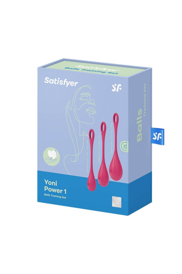 Packaging du kit d'entraînement pelvien Yoni Power 1 de la marque Satisfyer