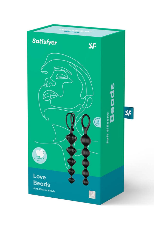 Packaging du chapelet anal Love Beads de la marque Satisfyer