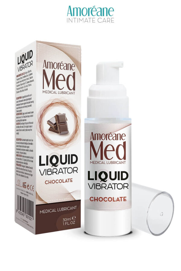 Lubrifiant stimulant "liquid vibrator" au chocolat de la marque Amoréane