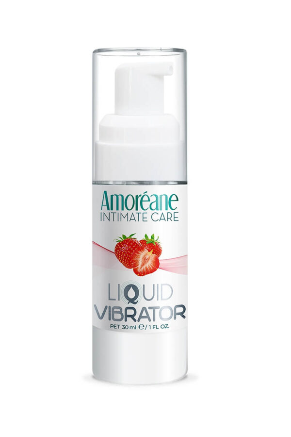 Lubrifiant stimulant "liquid vibrator" à la fraise de la marque Amoréane