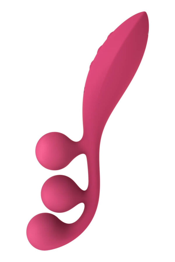 Multi-vibromasseur tri ball 1 rouge de la marque Satisfyer