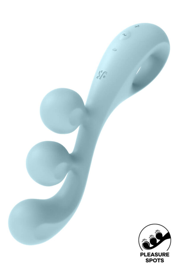 Multi-vibromasseur tri ball 2 bleu de la marque Satisfyer