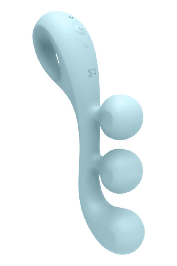 Multi-vibromasseur tri ball 2 bleu de la marque Satisfyer
