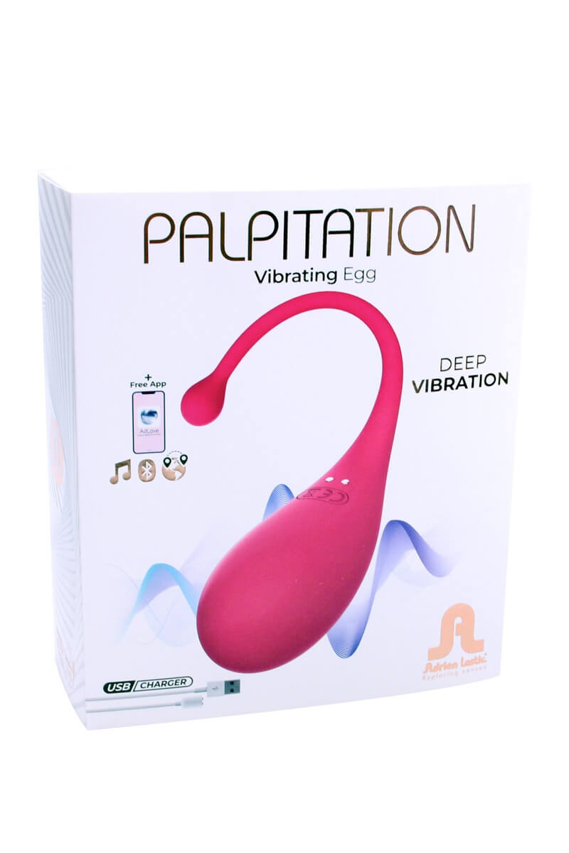 Packaging de l'œuf vibrant connecté palpitation de la marque Adrien Lastic