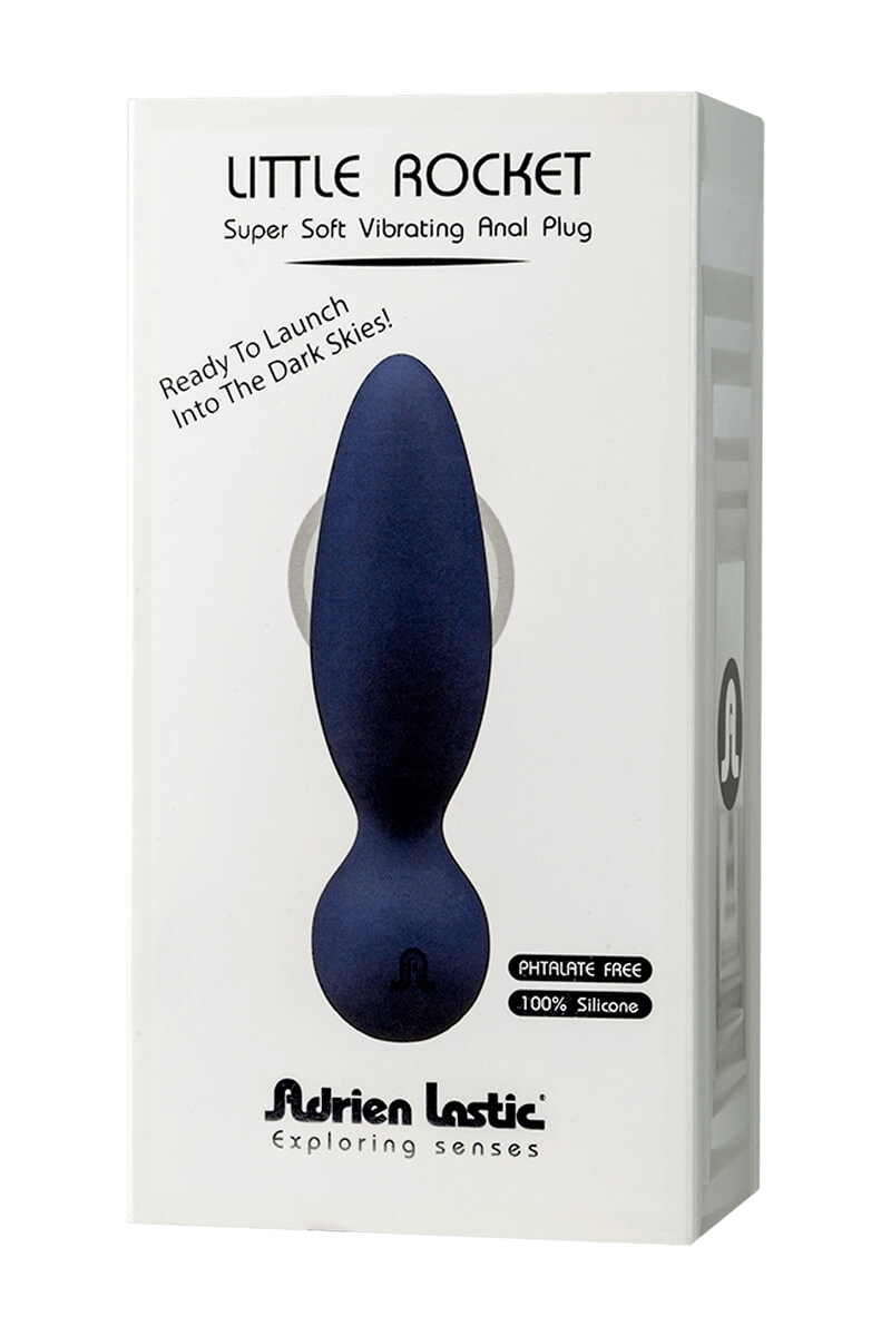 Packaging du plug anal vibrant little rocket de la marque Adrien Lastic