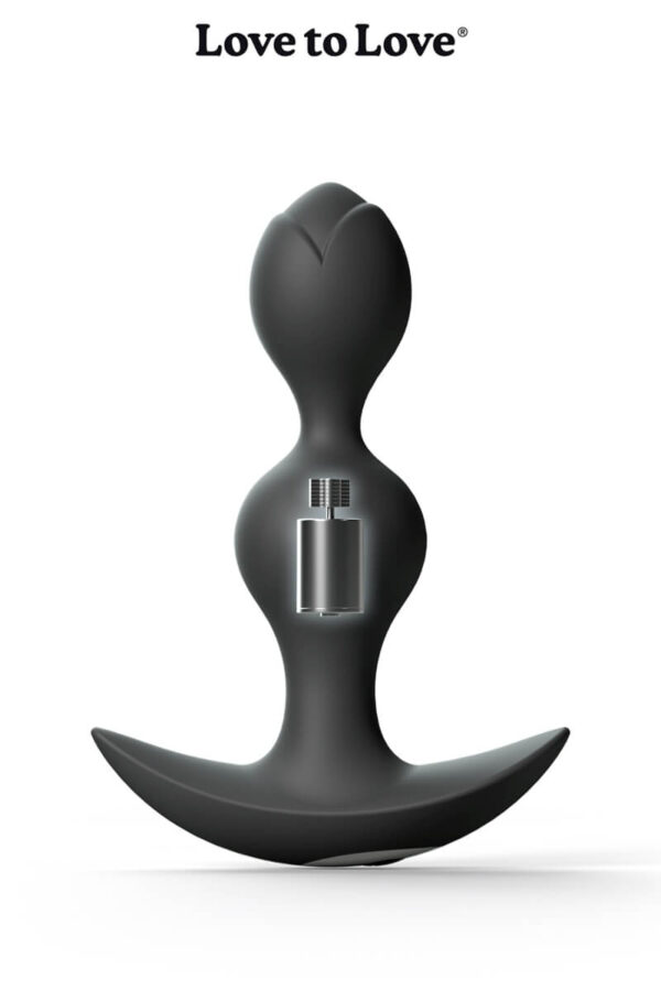 Plug anal vibrant Twinny Bud noir de la marque Love to Love