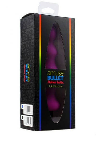 Packaging du plug vibrant Bullet Amuse de la marque Adrien Lastic
