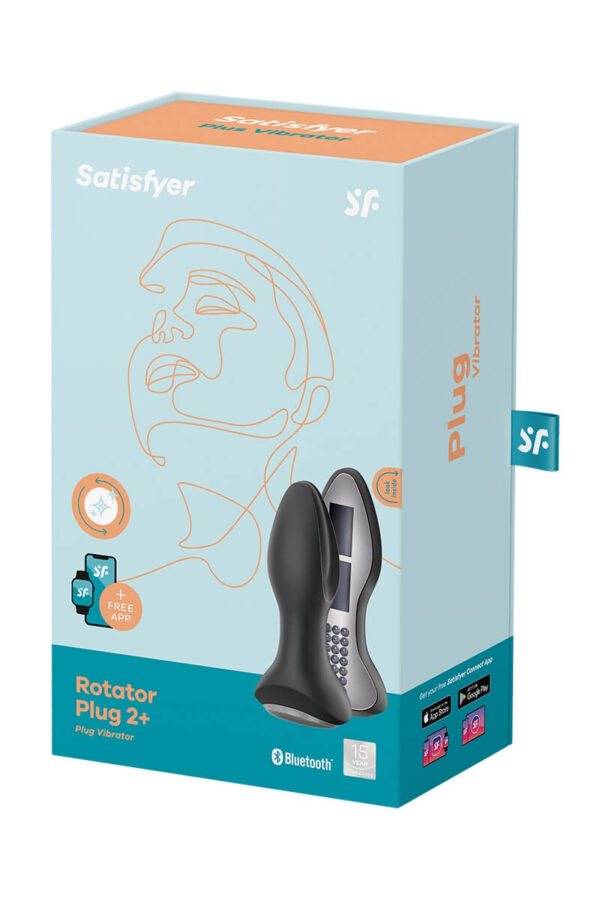 Packaging du plug vibrant Rotator Plug 2+de la marque Satisfyer