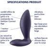 Spécifications produit du plug anal connecté Power de la marque Satisfyer