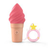 Stimulateur clitoridien en forme de glace Cand'Ice Rasberry Joly couleur fraise de la marque Love to Love
