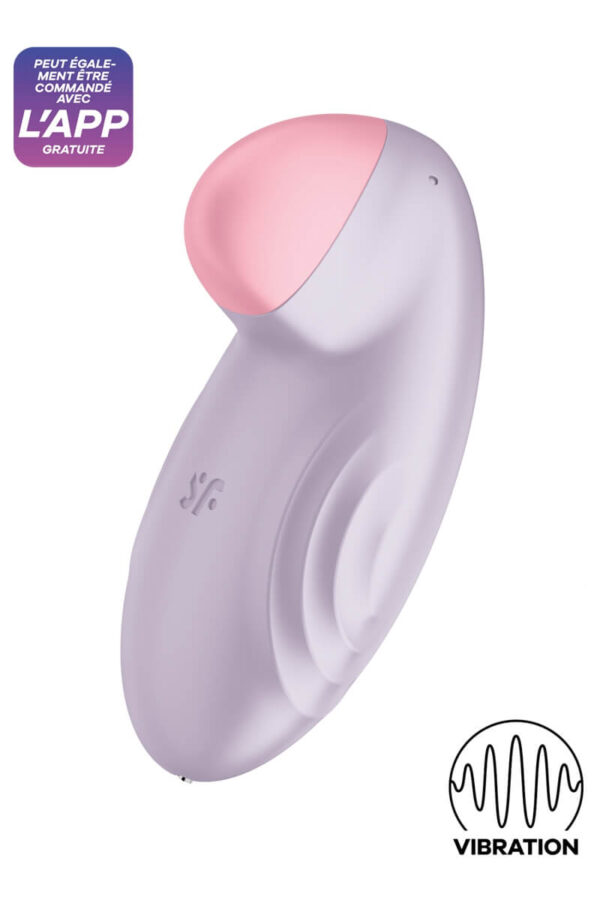 Stimulateur clitoridien connecté Tropical Tip lila de la marque Satisfyer