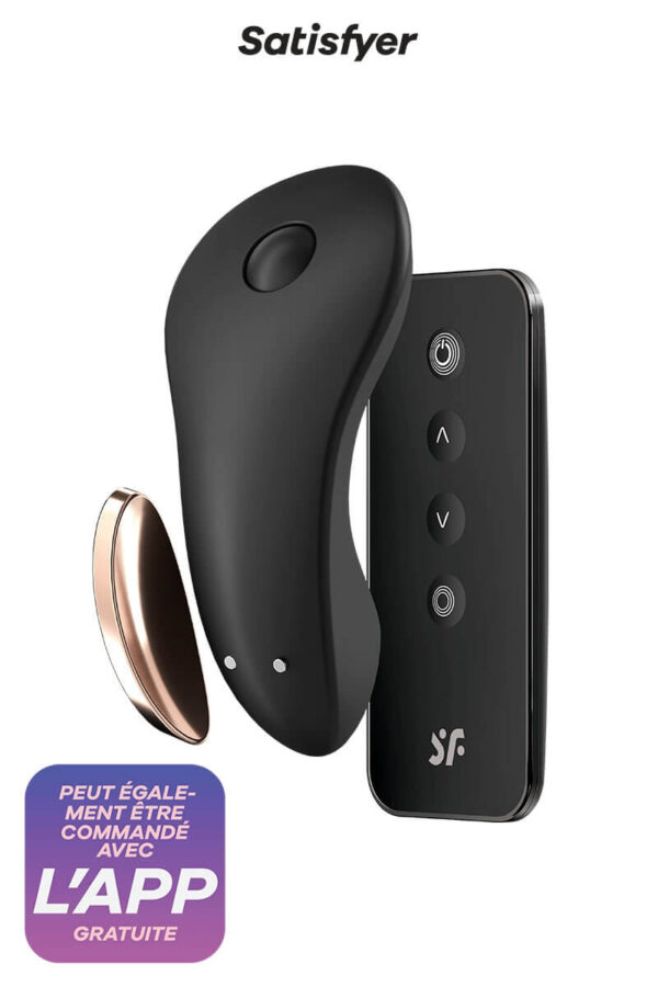 Stimulateur connecté type panty vibrator Little Secret de la marque Satisfyer