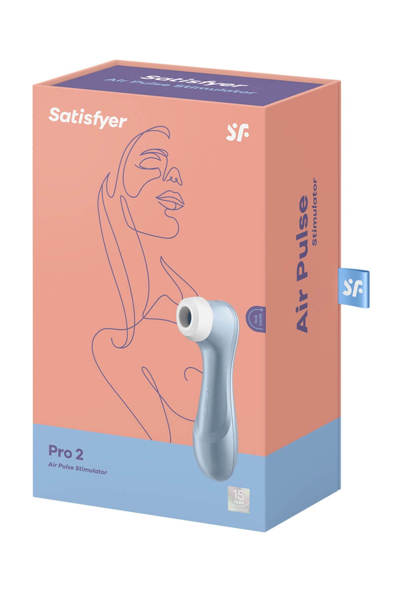 stimulateur-pro-2-generation-2-bleu-satisfyer-5 Packaging du stimulateur Pro 2 Generation 2 bleu de la marque Satisfyer