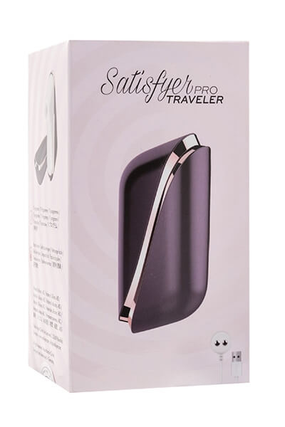 Packaging du mini stimulateur clitoridien Pro Traveler de la marque Satisfyer