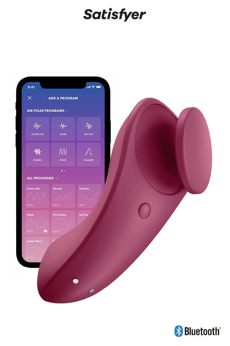 Stimulateur clitoridien connecté pour culotte Sexy Secret de la marque Satisfyer