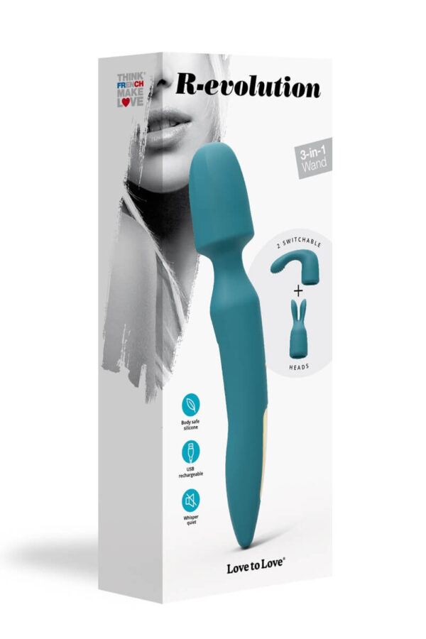 Packaging du stimulateur Wand R-Evolution de la marque Love to Love