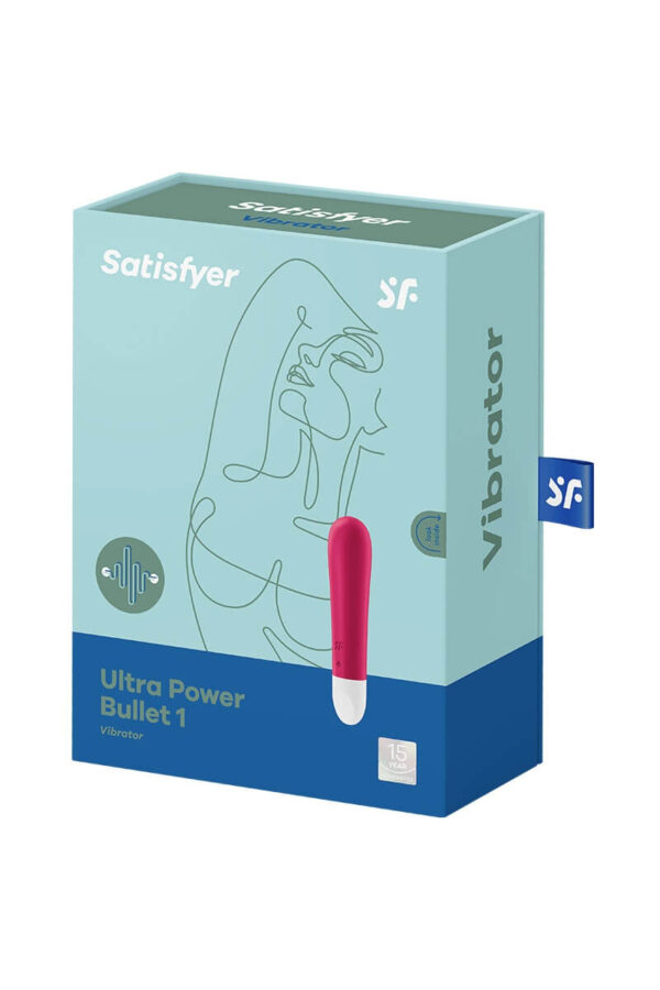 Packaging du mini vibromasseur Ultra Power Bullet 1 de la marque Satisfyer