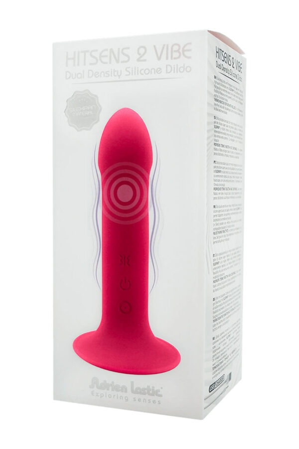 Packaging du vibromasseur double densité ventouse hitsens 2 de la marque Adrien Lastic