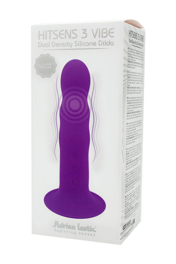 Packaging du vibromasseur double densité ventouse hitsens 3 de la marque Adrien Lastic