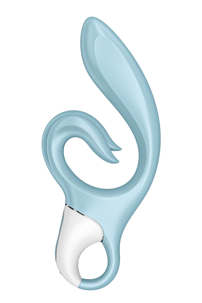 Vibromasseur rabbit Love me bleu de la marque Satisfyer