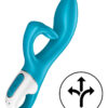 Vibromasseur rabbit Embrace me bleu de la marque Satisfyer