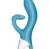 Vibromasseur rabbit Embrace me bleu de la marque Satisfyer